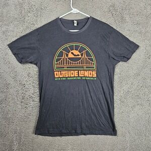 Outside Lands 2021 Music Festival T-Shirt Mens Large Black Tame Impala Strokes